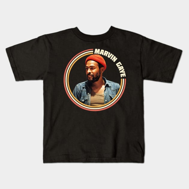 Marvin Gaye Kids T-Shirt by Bunagemoy